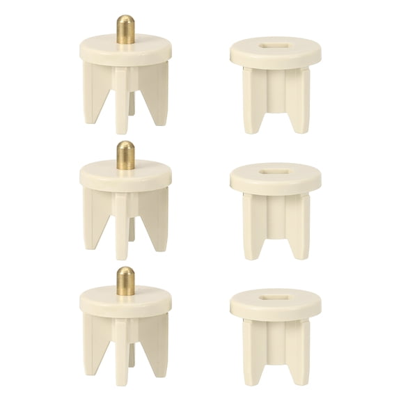 Uxcell 3Set Replacement Shade Parts Clutch Plug, 1.5 Inch Roller Blind Repair Kit Universal Blind Replacement Parts, Beige, 28mm Clutch Plug