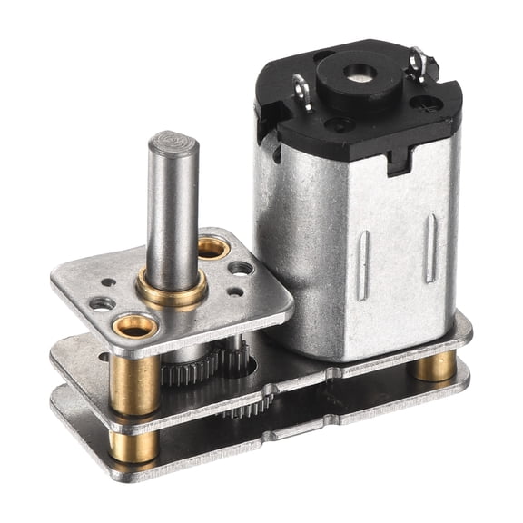 Uxcell 3V 1000RPM Rated Torque 0.3 Output Shaft Length 10mm Micro DC Speed Reduction Motor Mini Metal Gearbox Motor