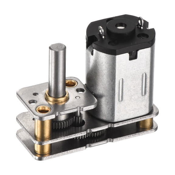 Uxcell 3V 100RPM Rated Torque 1.8 Output Shaft Length 10mm Micro DC Speed Reduction Motor Mini Metal Gearbox Motor