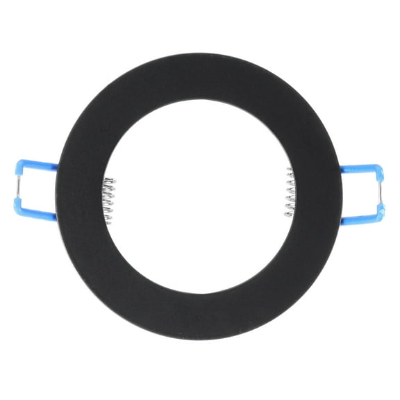 Uxcell 3W 3.4" OD 2.2" ID Light Trim Ring, Downlight Mounting Bracket for Ceiling Wall Recessed Can Downlight, Black