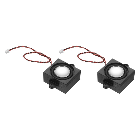 Uxcell 3W 4 Mini Speaker, 2PCS Full-Range Portable Micro Loudspeaker, Black Silver