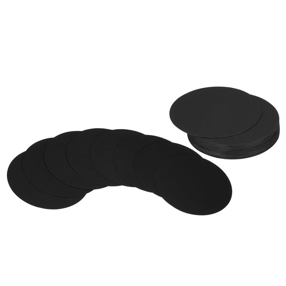 Uxcell 3inch Circle Card Stock, 36Pcs Round Shape Cutouts Paper, Black