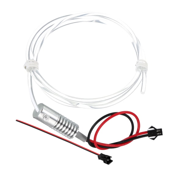 Uxcell 3mm 1m PMMA Side Glow Fiber Optic Cable Kit with LED Aluminum Illuminator 12V 1.5W Light Source Ice Blue