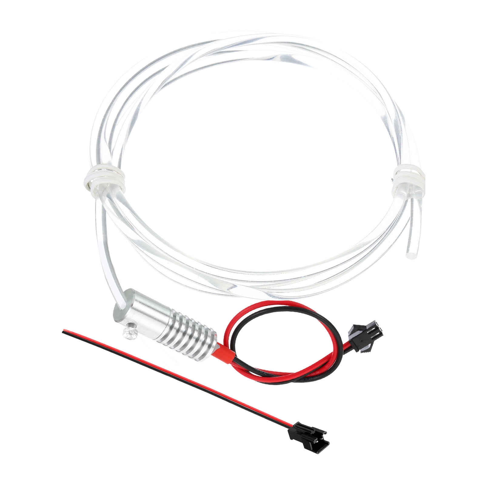 3mm Side Glow Optic Fiber W/ 1.5W 12V LED Light Source Illuminator Kit Car Home - Foto 13