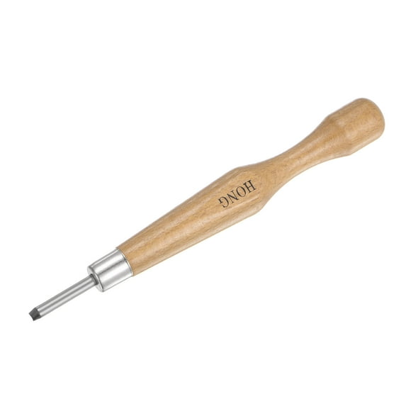 Uxcell 3mm 50# Carbon Steel Small Wood Handle Craft Carving Knife Tool