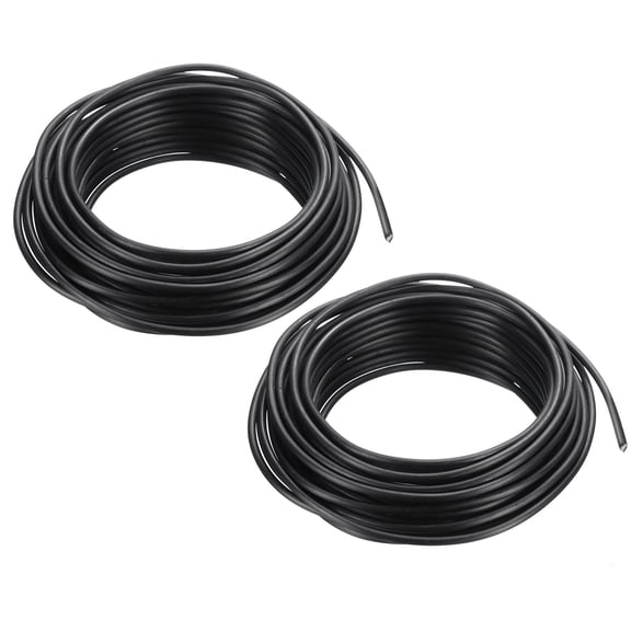 Uxcell 3mm Bonsai Training Wire Floral Wire Stems Anodized Aluminum Tree Wire 32.8 Feet Total Black 2 Roll