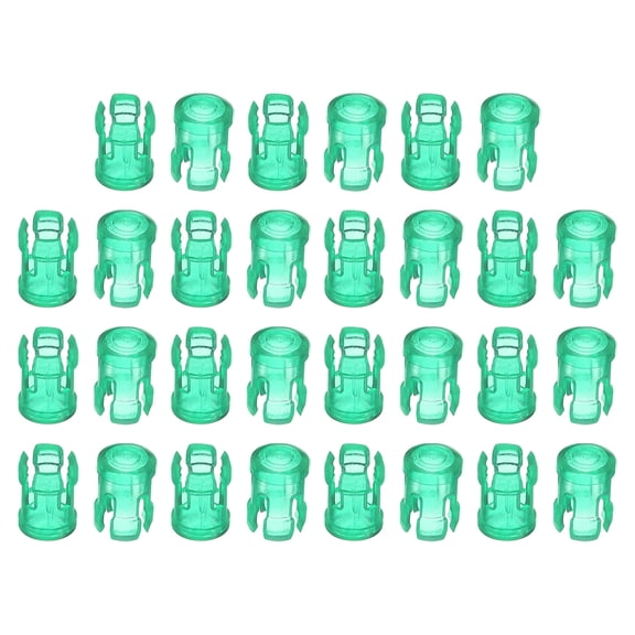 Uxcell 3mm Clear Light Emitting Diode Holder Clip, LED Lamp Socket Bulb Cap Protective Cover Green 30 Pack