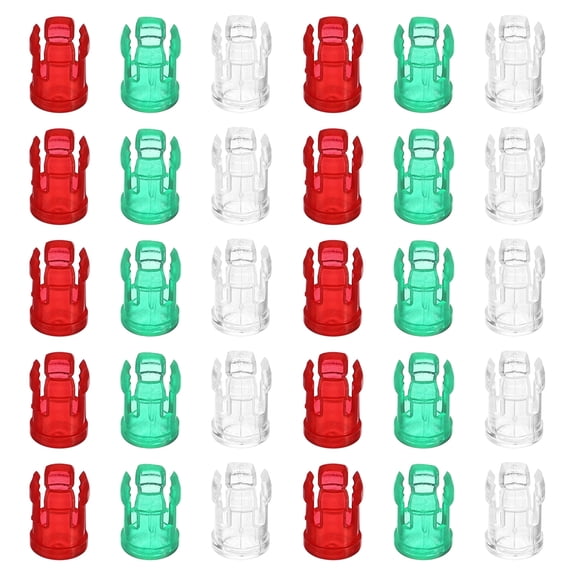 Uxcell 3mm Clear Light Emitting Diode Holder Clip, LED Lamp Socket Bulb Cap Protective Cover Multicolored 30 in 1 Set