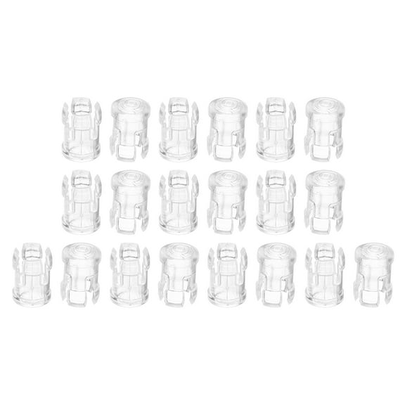 Uxcell 3mm Clear Light Emitting Diode Holder Clip, LED Lamp Socket Bulb Cap Protective Cover Transparent 20 Pack