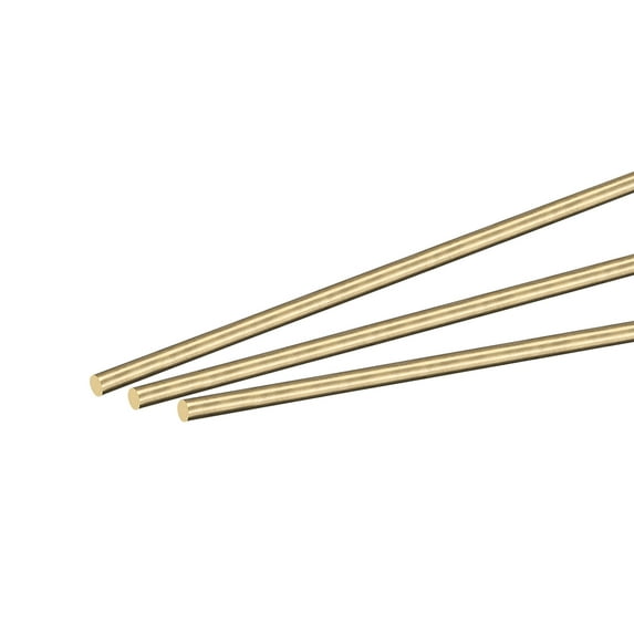 Uxcell 3mm Diameter 250mm Length Brass Solid Round Rod for DIY Craft 8 packs