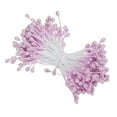 thumbnail image 1 of Uxcell 3mm Double Heads Flower Stamen, 150 Pcs Artificial Flower Pistil Matt for DIY Christmas Decoration, Light Purple, 1 of 6