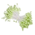 thumbnail image 1 of Uxcell 3mm Double Heads Flower Stamen, 150Pcs Artificial Flower Pistil Matt for DIY Christmas Decoration, Light Green, 1 of 6