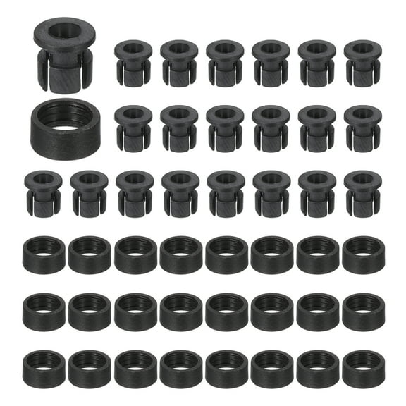 Uxcell 3mm Emitting Diode Holder Kit, 50Pcs Plastic LED Holder Flat Clip Circle Cover Mounting Bracket Accessories for Lamp Bulb Bezel Mount Panel LED Display, Black