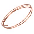thumbnail image 1 of Uxcell 3mm ID 4mm OD 0.6mm Thick 99.9% Copper Tube, 3.28Ft Seamless Round Pipe Tubing for Refrigeration and Industry, 1 of 6