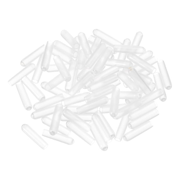 Uxcell 3mm ID Rubber End Caps, 100Pcs Round Tube Bolt Cap Cover