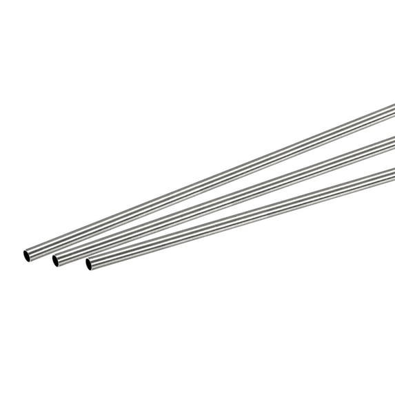 Uxcell 3mm OD 0.2mm Wall Thickness 250mm Length 304 Stainless Steel Tube 3 Pack