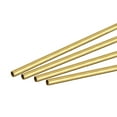 thumbnail image 1 of Uxcell 3mm OD 0.2mm Wall Thickness 300mm Length Brass Round Tube 4 Pack, 1 of 5