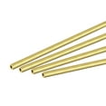 thumbnail image 1 of Uxcell 3mm OD 0.75mm Wall Thickness 300mm Length Brass Round Tube 4 Pack, 1 of 5
