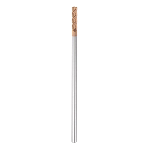 Uxcell 3mm x 12mm x 3mm x 75mm AlTiN Coated Carbide 4 Flutes Square End Mill Milling Cutter