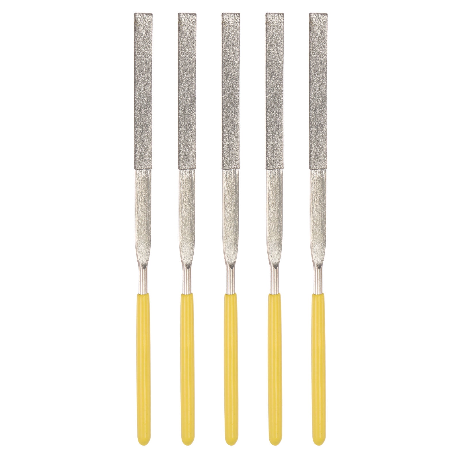 Uxcell 3mm x 140mm Flat Diamond Needle Files Hand Tool for Metal Wood ...