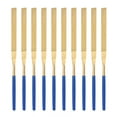 thumbnail image 1 of Uxcell 3mm x 140mm Flat Files Diamond Needle File Set Titanium Plated 10pcs, 1 of 6