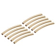 thumbnail image 1 of Uxcell 3mmx2.6mmx35mm Brass Curved Noodles Tube Beads Gold 30 Pack, 1 of 5