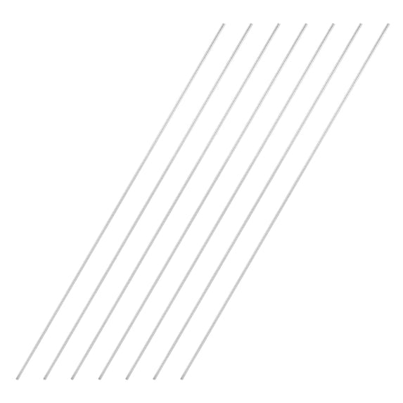 Uxcell 17.72 x 0.12" 304 Stainless Steel Solid Round Rod for DIY Craft 7Pcs