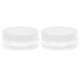 thumbnail image 1 of Uxcell 3oz/ 100ml Round Plastic Jars with White Screw Top Lid for Storage 2Pack, 1 of 5