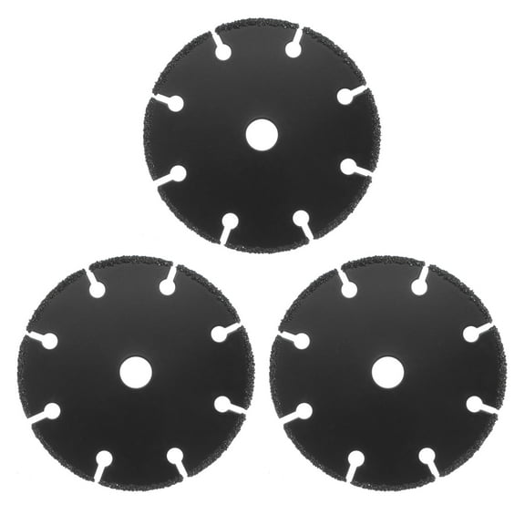 Uxcell 3 Pack Carbide Wood Cutting Disc 3" Carbide Multi Wheel Vacuum Brazed Carbide Cut Off Wheel Blade with 3/8" Arbor