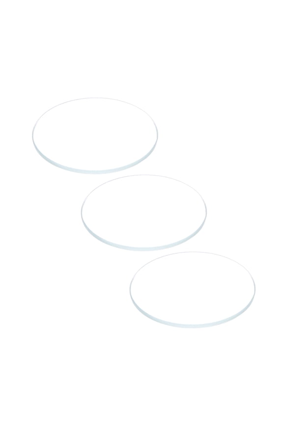 3 Pack Watch Glass Crystal Lens, 28.5mm Dia. 1.1mm Edge Thickness Double Dome Round Clear Watch Glass