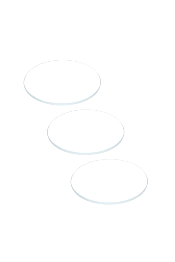 3 Pack Watch Glass Crystal Lens, 30mm Dia. 1.1mm Edge Thickness Double Dome Round Clear Watch Glass