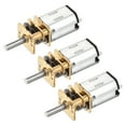 thumbnail image 1 of Uxcell 3pcs 12V 850RPM Rated Torque 10 Output Shaft Length 10mm Micro DC Speed Reduction Motor Mini Metal Gearbox Motor, 1 of 6
