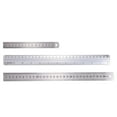 thumbnail image 1 of Uxcell 3pcs 15/30cm Stainless Steel Straight Edge 30cm Aluminum Straight End Ruler, 1 of 6