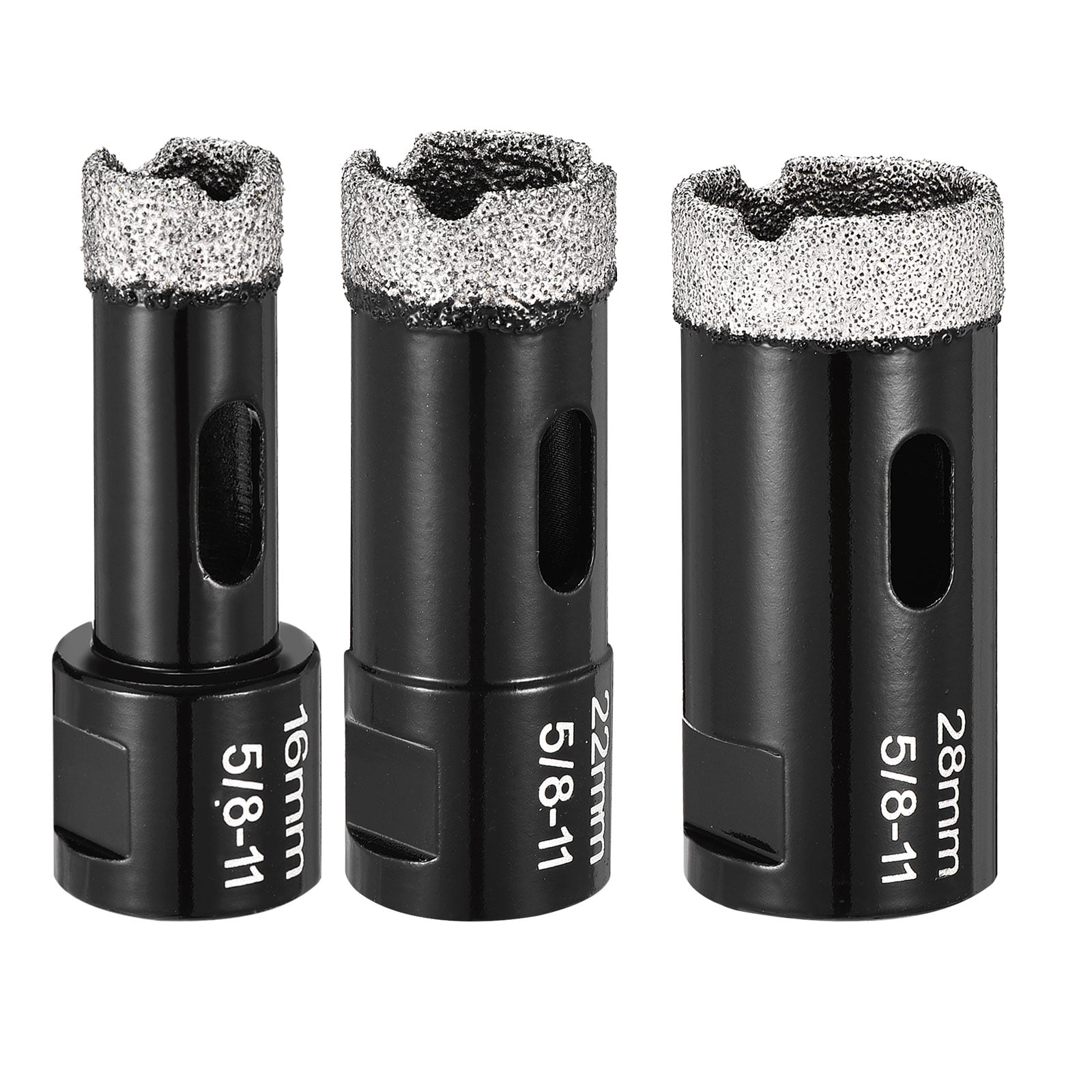 Grinder Core Bit Uxcell 3pcs 16mm - 28mm Diamond Core Drill Bit Kit 5/8