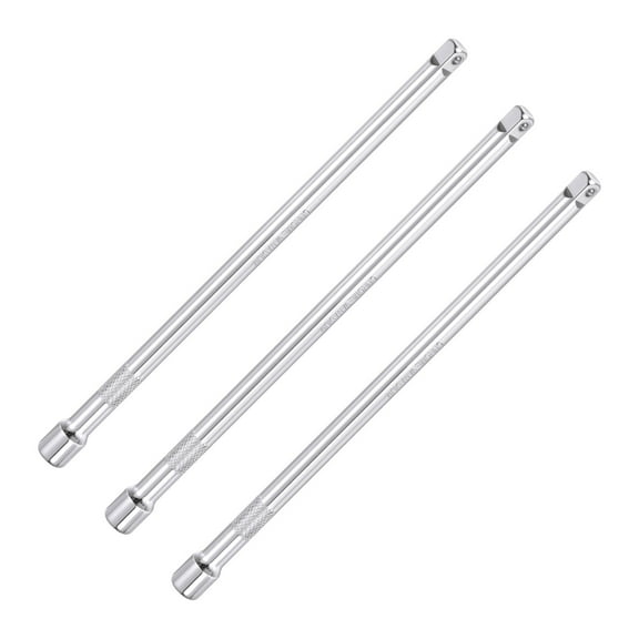 Uxcell 3pcs 3/8 Inch (F) to 3/8 Inch (M) 10" Drive Ratchet Socket Adapter Extension Bar