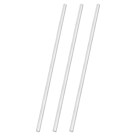 Uxcell 3pcs 304 Stainless Steel Round Rods, 5/16" Dia x 12" Length Stainless Steel Metal Solid Shaft Rod Bar for Industry Use Metal Working Hobbies DIY Craft, Silver