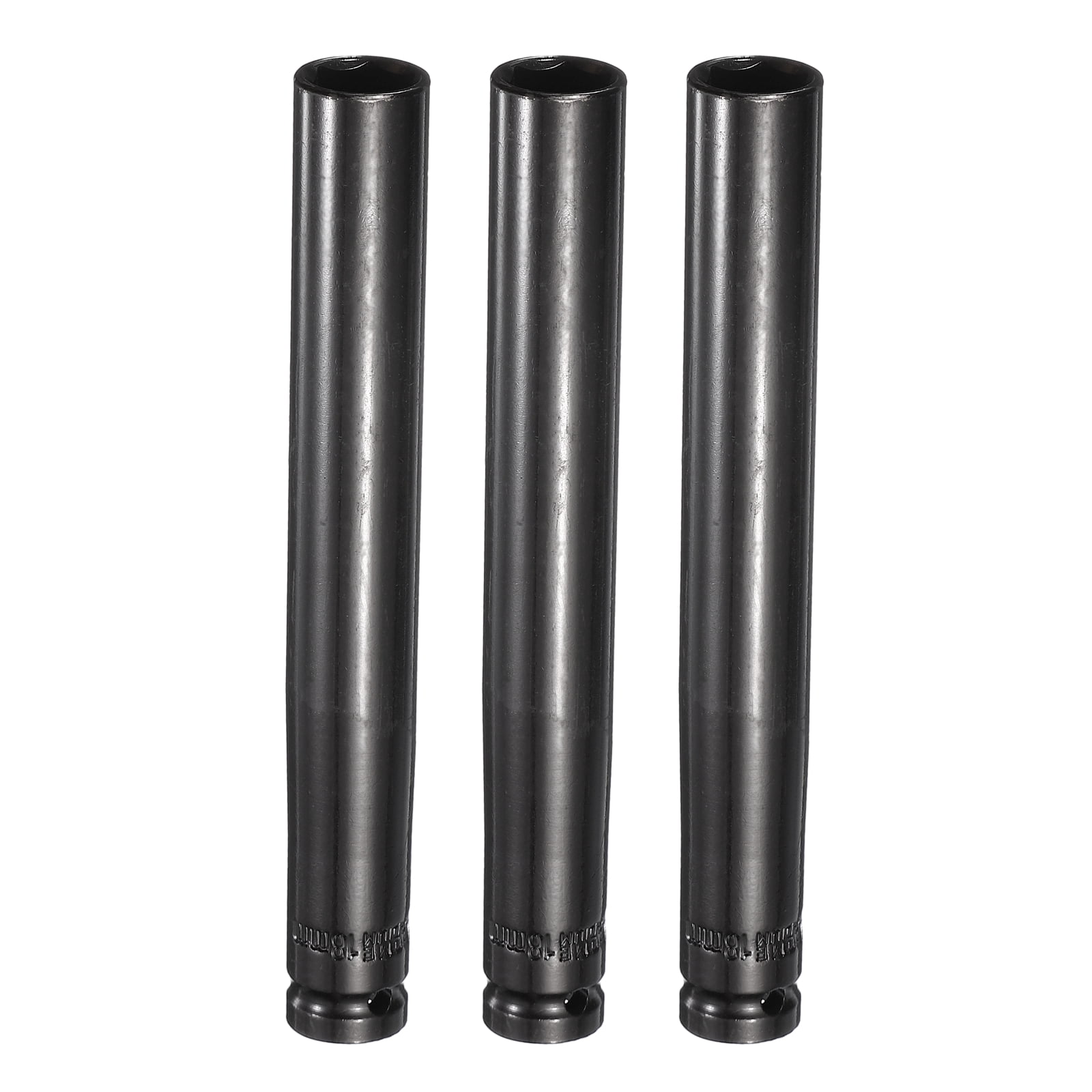 Uxcell 3pcs 6-Point Deep Impact Socket 1/2