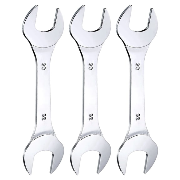Uxcell 3pcs Double Open End Thin Wrench 30×32mm Metric U-Shaped Spanner