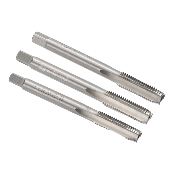 Uxcell 3pcs Hand Tap Set 5/16"-24 UNF Taper/Plug/Bottom Thread Tapping Tool 9CrSi Steel