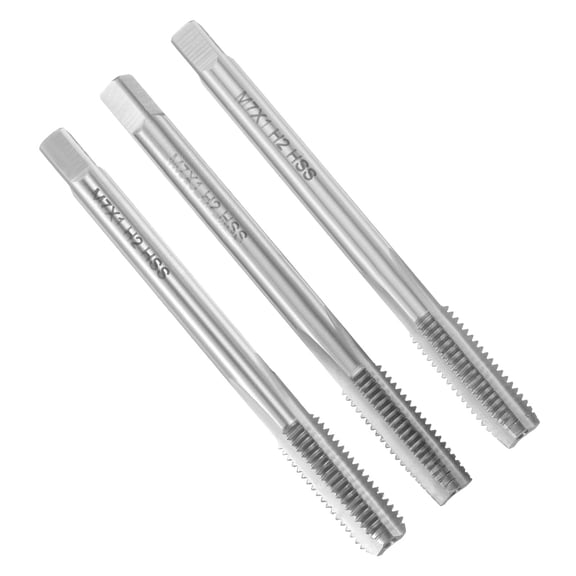 Uxcell 3pcs Hand Tap Set M7 x 1 Taper/Plug/Bottom Thread Tapping Tools HSS6542