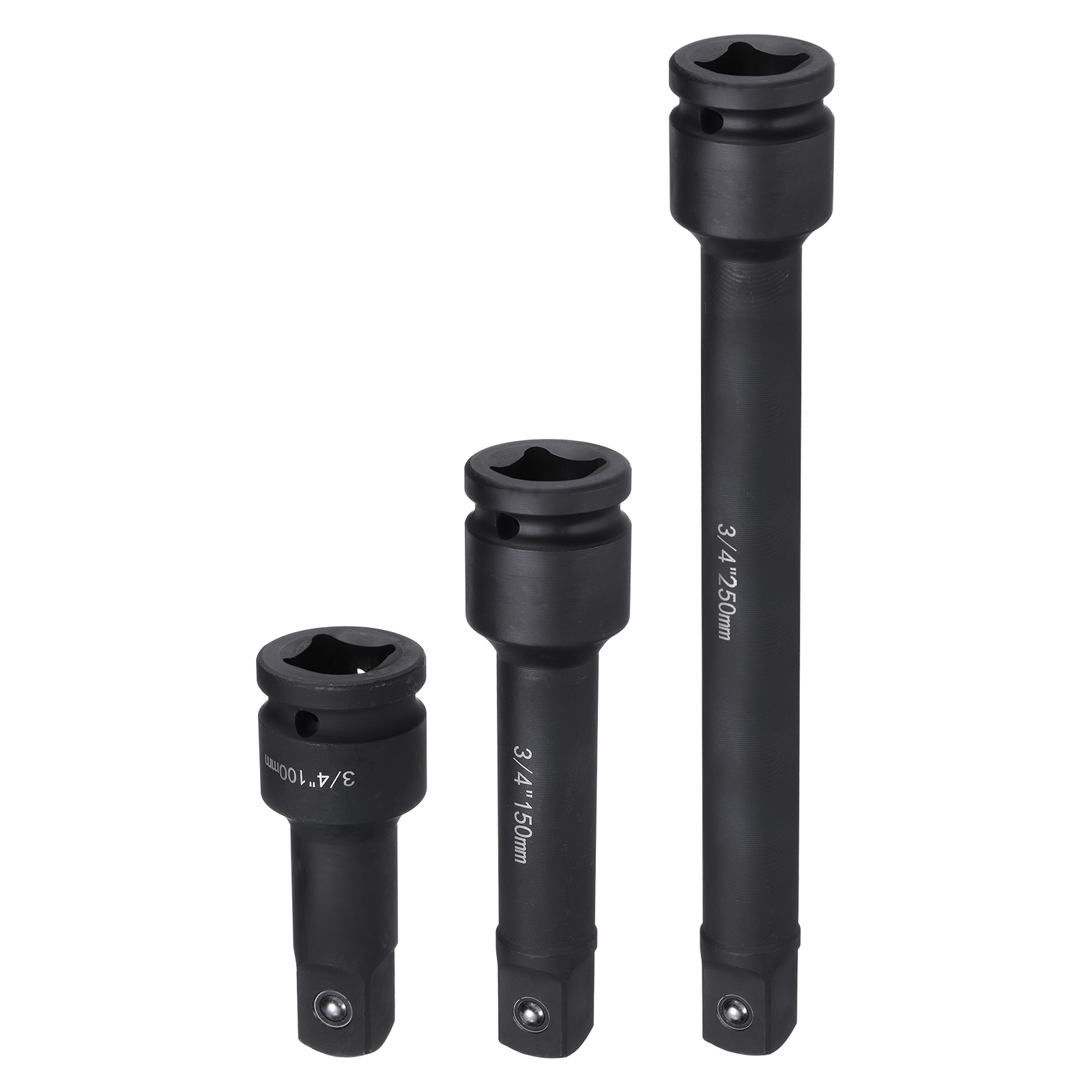 Uxcell 3pcs Impact Socket Extension Bar Set 3/4