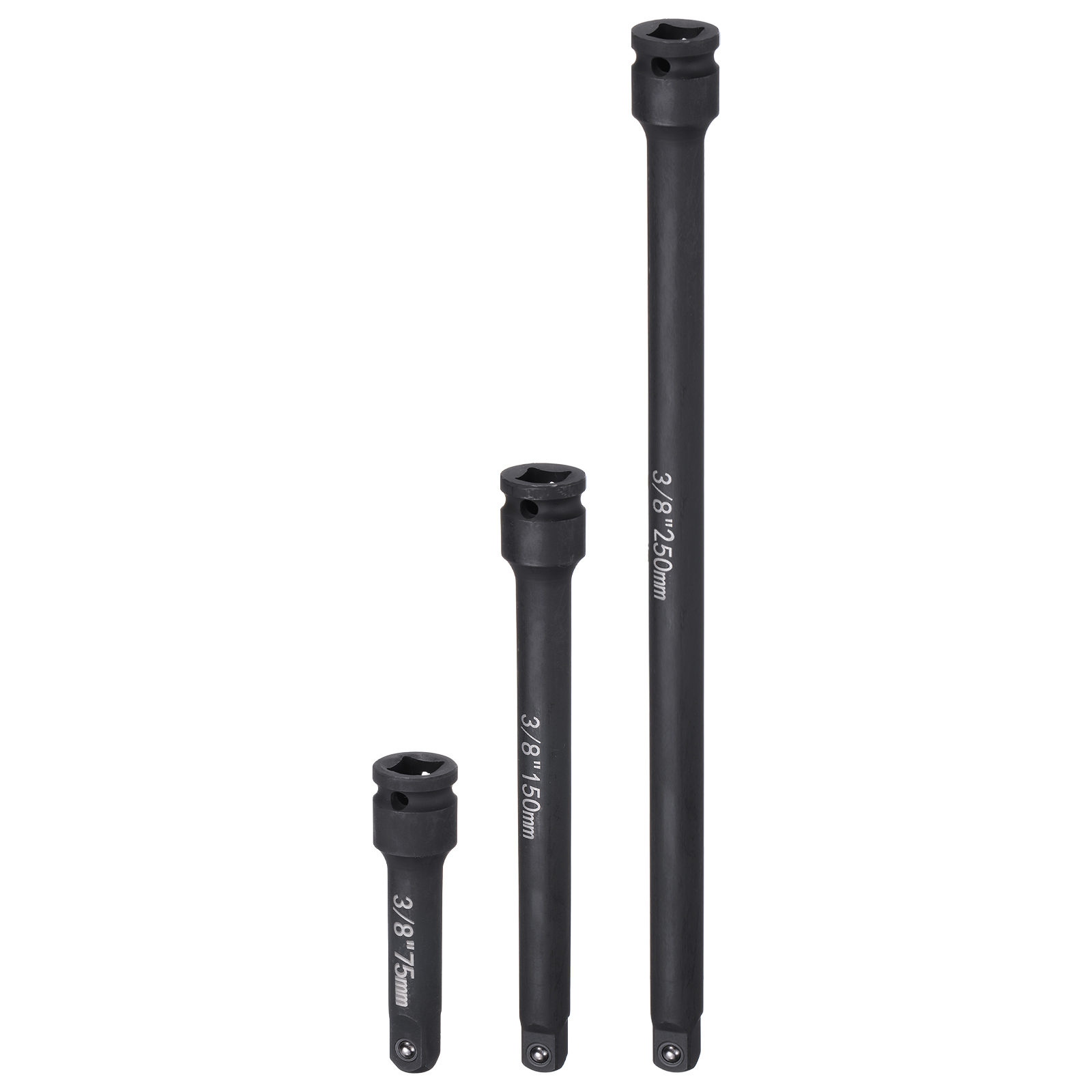 Uxcell 3pcs Impact Socket Extension Bar Set 3/8
