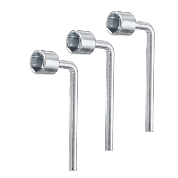 Uxcell 3pcs L Shaped Angled Hex Socket Wrench 19mm Single Ended Socket Spanner