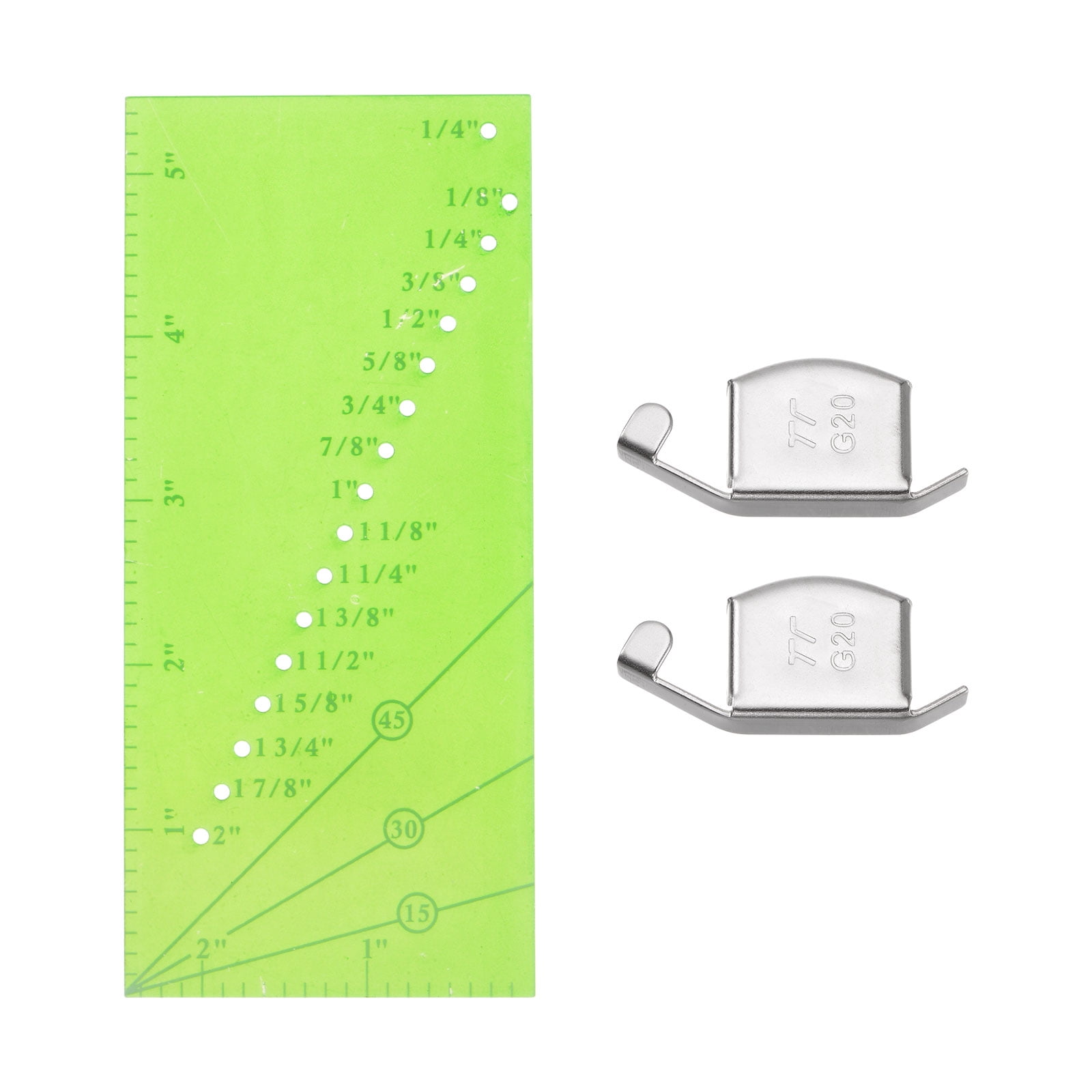 Uxcell 3pcs Seam Guides and Seam Guide Ruler with G20 Sewing