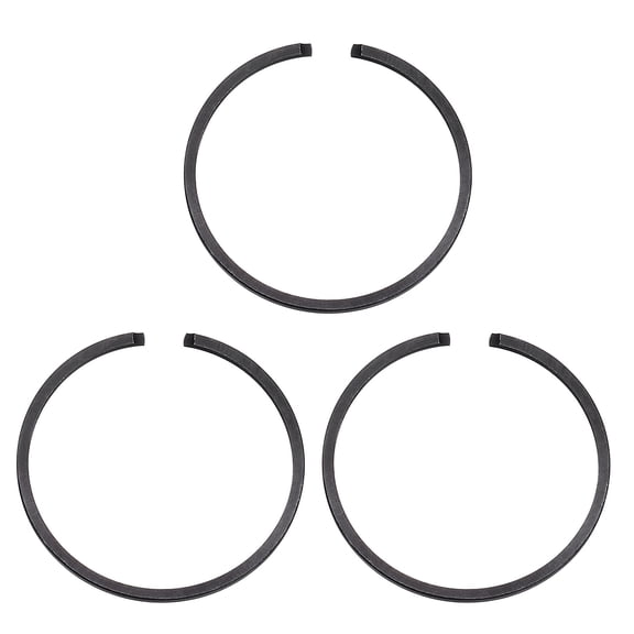 Uxcell 3pcs Piston Rings 33mm x 1.2mm Standard Metal Engine Piston Ring for Chainsaw Replacement Parts, Black