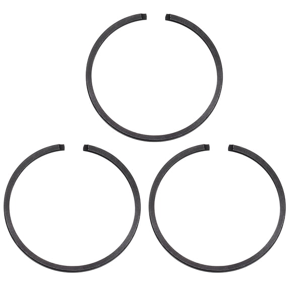 Uxcell 3pcs Piston Rings 34mm x 1.2mm Standard Metal Engine Piston Ring for Chainsaw Replacement Parts, Black