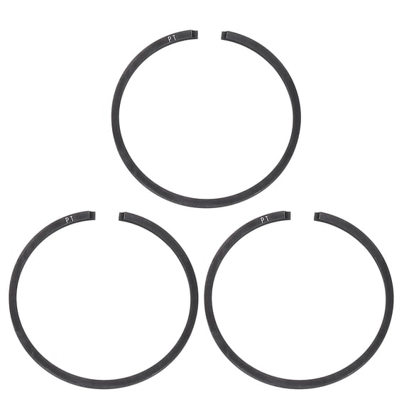 Uxcell 3pcs Piston Rings 35mm x 1.2mm Standard Metal Engine Piston Ring for Chainsaw Replacement Parts, Black