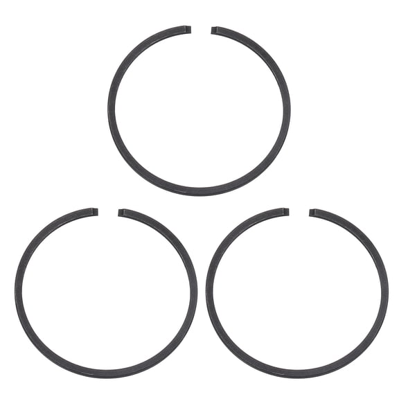 Uxcell 3pcs Piston Rings 39mm x 1.2mm Standard Metal Engine Piston Ring for Chainsaw Replacement Parts, Black