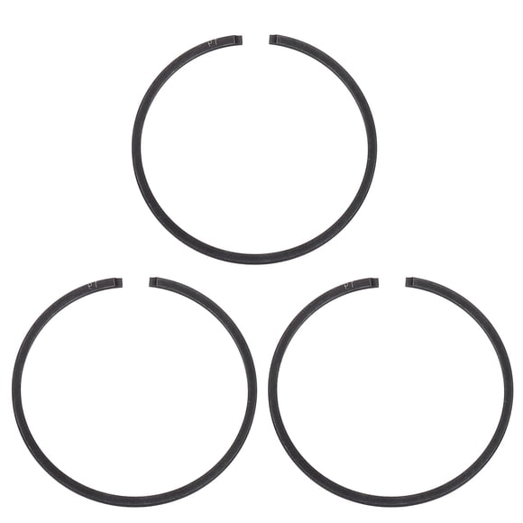 Uxcell 3pcs Piston Rings 42mm x 1.5mm Standard Metal Engine Piston Ring for Chainsaw Replacement Parts, Black