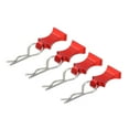 thumbnail image 1 of Uxcell 4pcs RC Body Clips with Pull Tabs for 1/8 1/10 Scale Model Truck RC Car Crawler Truck Replacement Parts Red, 1 of 7